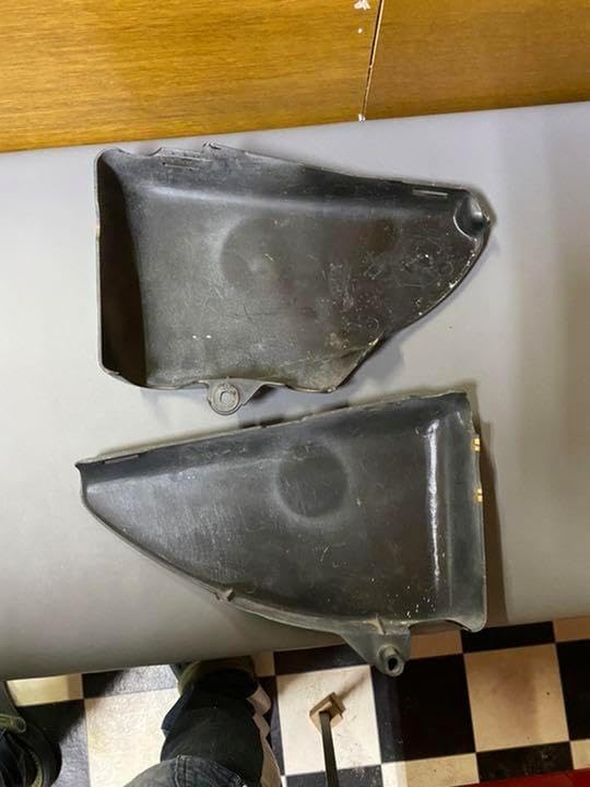 GS400用 純正タンク＆純正サイドカバー＆純正テールカウルに E2ライン